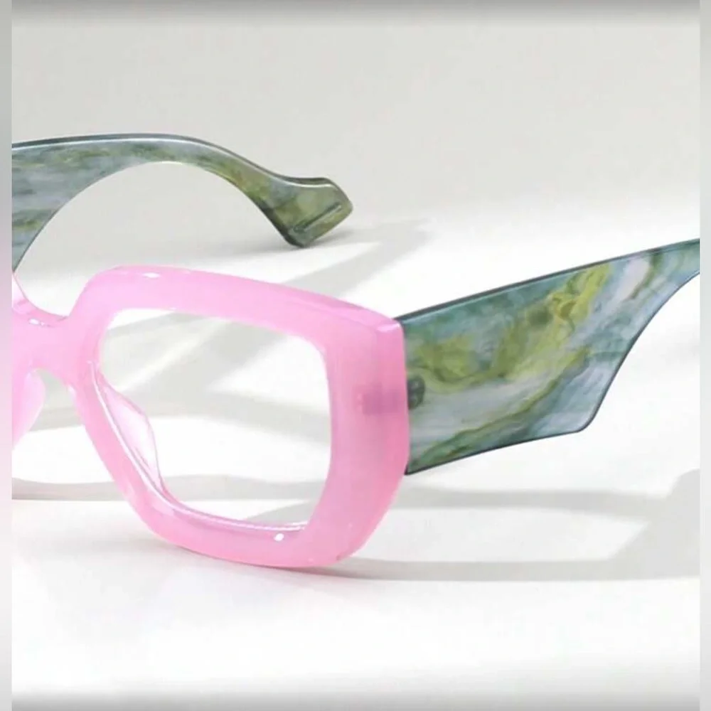 ✨NEW Pink and Gray Statement Fashion Glasses
